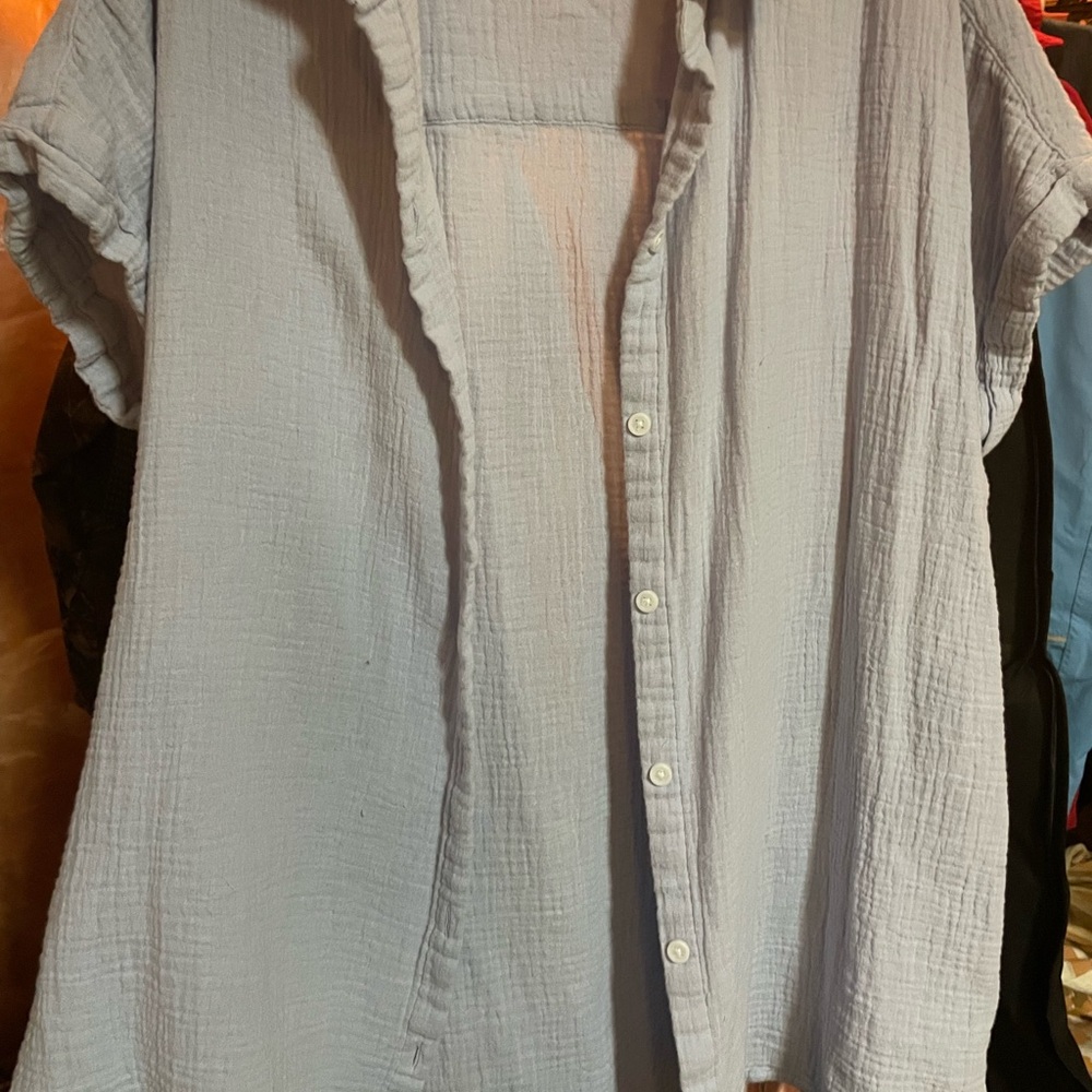 beachlunchlounge Lilac Button Down Shirt